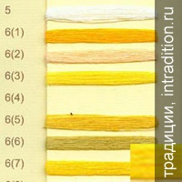 Нитки для ткачества льняные желтые 6(7) в 2 нити