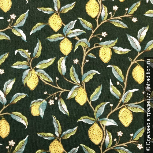 Хлопок "Лимонное дерево" William Morris, для пэчворка